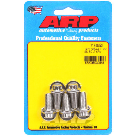 ARP csavarok ARP csavarok (rozsdamentes, 12 lapú fej), 3/8-24 × 19,05 mm, 5 db | race-shop.hu