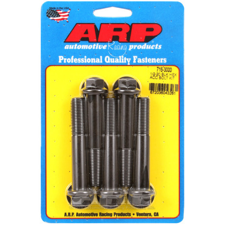 ARP csavarok ARP csavarok (hatlapfejű, fekete), 1/2-20 × 76,2 mm | race-shop.hu