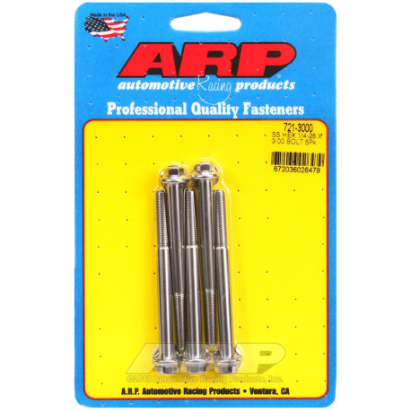 ARP csavarok ARP csavarok (rozsdamentes, hatlapfejű), 1/4-28 × 76,2 mm, 5 db | race-shop.hu