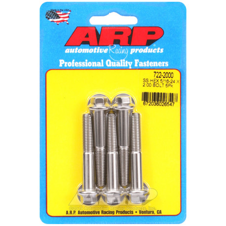 ARP csavarok ARP csavarok (rozsdamentes, hatlapfejű), 5/16-24 × 50,8 mm, 5 db | race-shop.hu