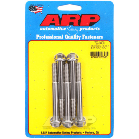 ARP csavarok ARP csavarok (rozsdamentes, hatlapfejű), 5/16-24 × 76,2 mm, 5 db | race-shop.hu