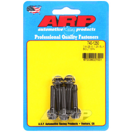 ARP csavarok ARP csavarok (12 lapú fej, fekete), 1/4-28 × 31,75 mm, 5 db | race-shop.hu