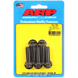 "3/8""-24 x 1.250 12pt fekete oxid csavarok" (5db)