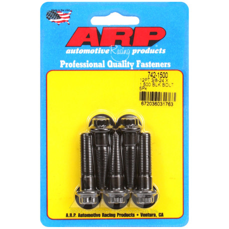 ARP csavarok ARP csavarok (12 lapú fej, fekete), 3/8-24 × 38,1 mm, 5 db | race-shop.hu