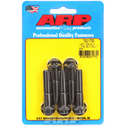 "3/8""-24 x 1.750 12pt fekete oxid csavarok" (5db)