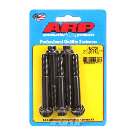 ARP csavarok "3/8""-24 x 2.750 12pt fekete oxid csavarok" (5db) | race-shop.hu