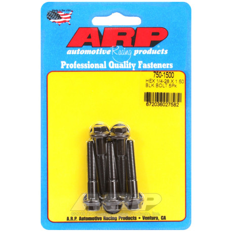 ARP csavarok ARP csavarok (hatlapfejű, fekete), 1/4-28 × 38,1 mm, 5 db | race-shop.hu