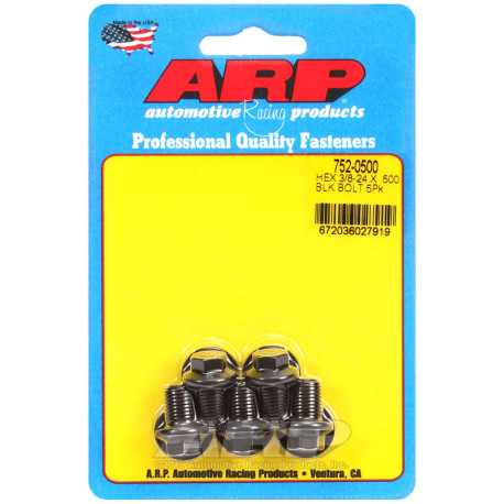 ARP csavarok ARP csavarok (hatlapfejű, fekete), 3/8-24 × 12,7 mm, 5 db | race-shop.hu