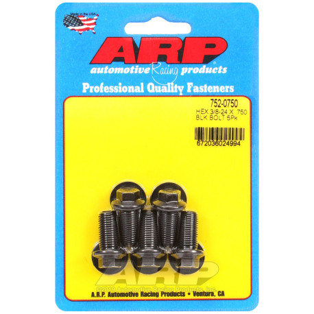 ARP csavarok ARP csavarok (hatlapfejű, fekete), 3/8-24 × 19,05 mm, 5 db | race-shop.hu