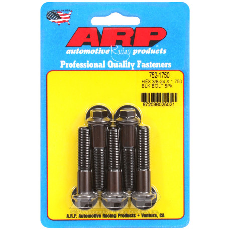 ARP csavarok ARP csavarok (hatlapfejű, fekete), 3/8-24 × 44,45 mm, 5 db | race-shop.hu