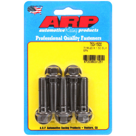 ARP csavarok ARP csavarok (hatlapfejű, fekete), 7/16-20 × 38,1 mm, 5 db | race-shop.hu