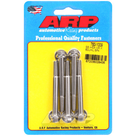 ARP csavarok ARP csavarok (rozsdamentes, hatlapfejű), M6×1.00 × 60 mm, 5 db | race-shop.hu