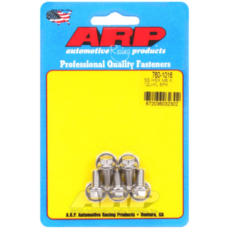 ARP csavarok ARP csavarok (rozsdamentes, hatlapfejű), M6×1.00 × 304,8 mm, 5 db | race-shop.hu