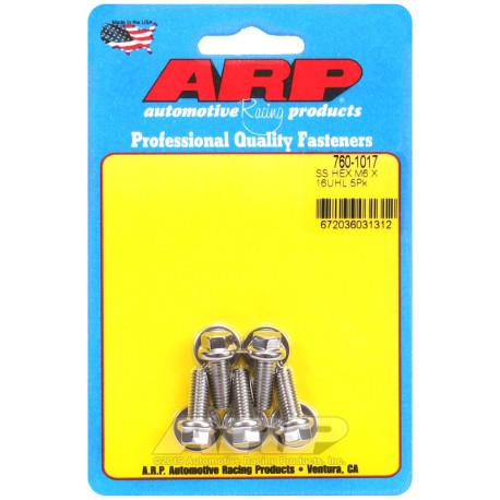 ARP csavarok ARP csavarok (rozsdamentes, hatlapfejű), M6×1.00 × 16 mm, 5 db | race-shop.hu