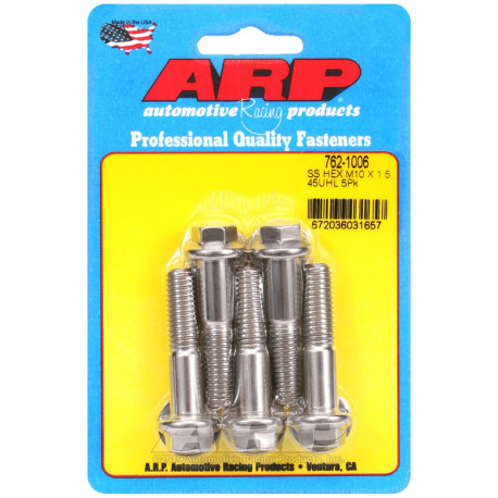ARP csavarok ARP csavarok (rozsdamentes, hatlapfejű), M10×1.50 × 45 mm, 5 db | race-shop.hu
