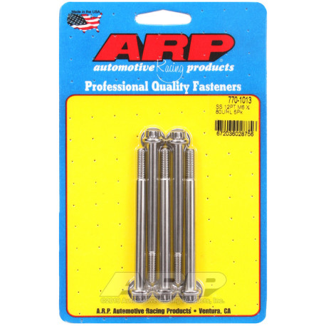 ARP csavarok ARP csavarok (rozsdamentes, 12 lapú fej), M6×1.00 × 80 mm, 5 db | race-shop.hu