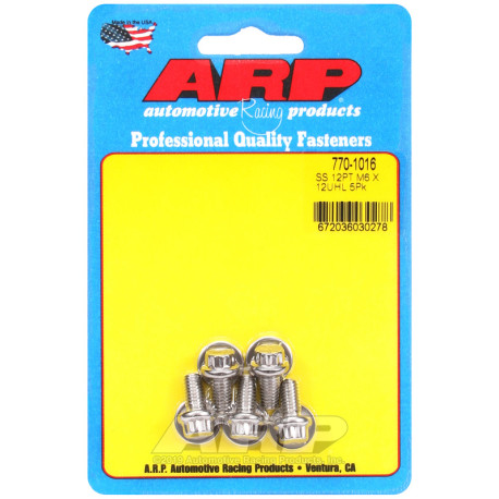 ARP csavarok ARP csavarok (rozsdamentes, 12 lapú fej), M6×1.00 × 304,8 mm, 5 db | race-shop.hu