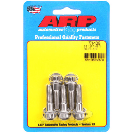 ARP csavarok ARP csavarok (rozsdamentes, 12 lapú fej), M8×1.25 × 30 mm, 5 db | race-shop.hu