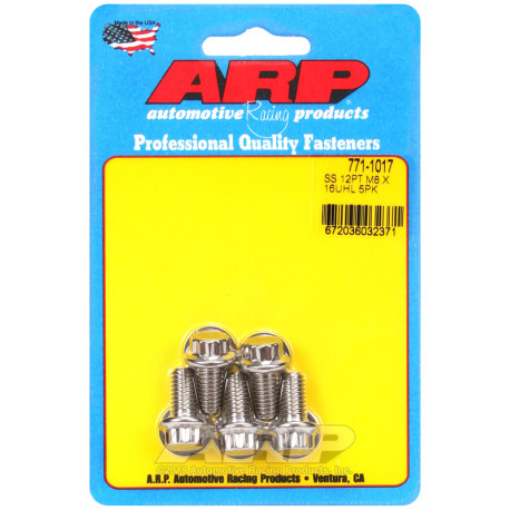 ARP csavarok ARP csavarok (rozsdamentes, 12 lapú fej), M8×1.25 × 16 mm, 5 db | race-shop.hu