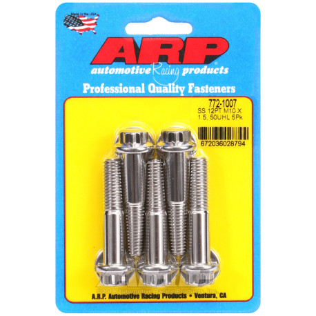 ARP csavarok ARP csavarok (rozsdamentes, 12 lapú fej), M10×1.50 × 50 mm, 5 db | race-shop.hu