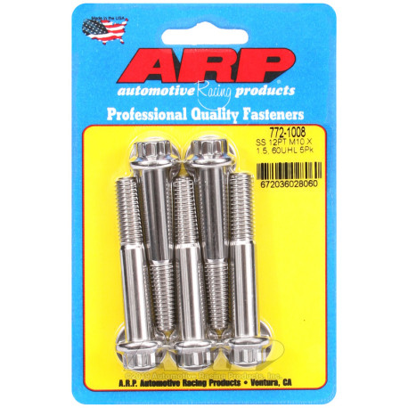ARP csavarok ARP csavarok (rozsdamentes, 12 lapú fej), M10×1.50 × 60 mm, 5 db | race-shop.hu