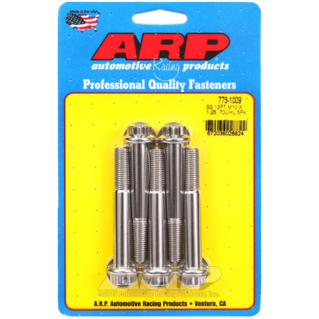 ARP csavarok ARP csavarok (rozsdamentes, 12 lapú fej), M10×1.25 × 70 mm, 5 db | race-shop.hu