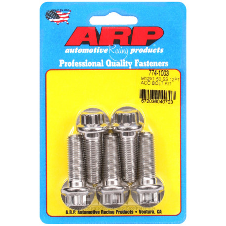 ARP csavarok ARP csavarok (rozsdamentes, 12 lapú fej), M12×1.50 × 35 mm | race-shop.hu