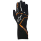 Kesztyűk Gyerek gokart kesztyű Alpinestars Tech-1 K Race (belső varrás), fekete/narancssárga | race-shop.hu