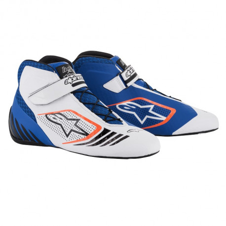 Cipők Gokart cipő Alpinestars Tech-1 KX, kék/fehér/narancssárga | race-shop.hu