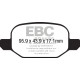 EBC Féktárcsák Hátsó fékbetétek EBC Ultimax OEM Replacement DPX2213 | race-shop.hu