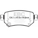 EBC Féktárcsák Hátsó fékbetétek EBC Ultimax OEM Replacement DPX2287 | race-shop.hu