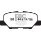 EBC Féktárcsák Hátsó fékbetétek EBC Yellowstuff Street + Track DP42171R | race-shop.hu