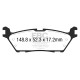 EBC Féktárcsák Hátsó fékbetétek EBC Elite Truck and SUV DP63037 | race-shop.hu