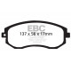EBC Féktárcsák Első fékbetétek EBC Yellowstuff Street + Track DP41884R | race-shop.hu