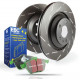 EBC Féktárcsák Еlső szett EBC PD06KF143 - Féktárcsák Ultimax Grooved + Fékbetétek Greenstuff | race-shop.hu