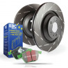 Еlső szett EBC PD06KF394 - Féktárcsák Ultimax Grooved + Fékbetétek Greenstuff