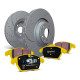 EBC Féktárcsák Első szett EBC PD13KF284 - Féktárcsák Turbo Grooved + Fékbetétek Yellowstuff | race-shop.hu