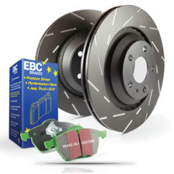 Hátsó szett EBC PD06KR148 - Féktárcsák Ultimax Grooved + Fékbetétek Greenstuff