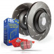 EBC Féktárcsák Hátsó szett EBC PD07KR021 - Féktárcsák Ultimax Grooved + Fékbetétek Redstuff Ceramic | race-shop.hu
