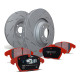 EBC Féktárcsák Hátsó szett EBC PD07KR148 - Féktárcsák Ultimax Grooved + Fékbetétek Redstuff Ceramic | race-shop.hu