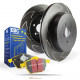 EBC Féktárcsák Hátsó szett EBC PD18KR037 - Féktárcsák BSD Grooved + Fékbetétek Yellowstuff | race-shop.hu