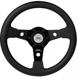 3 küllős sportkormány Luisi Falcon, 340mm, poliuretán, mélység nélkül, fekete