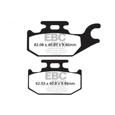EBC Féktárcsák Moto EBC Fékbetét Organic FA307TT | race-shop.hu