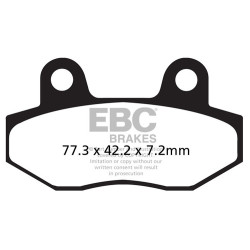 EBC Fékbetét SFA Scooter Organic SFA086