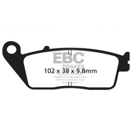 EBC Féktárcsák Moto EBC Fékbetét Organic FA FA196 | race-shop.hu