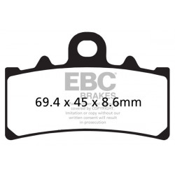 EBC Fékbetét Organic FA606