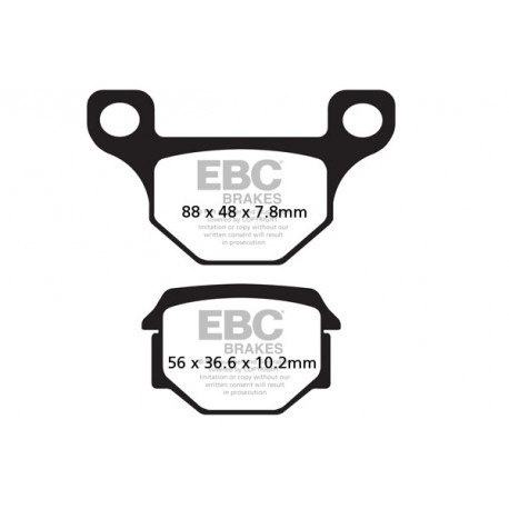 EBC Féktárcsák Moto EBC Fékbetét Organic FA093 | race-shop.hu