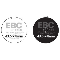 EBC Fékbetét Organic FA FA056