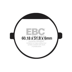 EBC Fékbetét Organic FA FA198