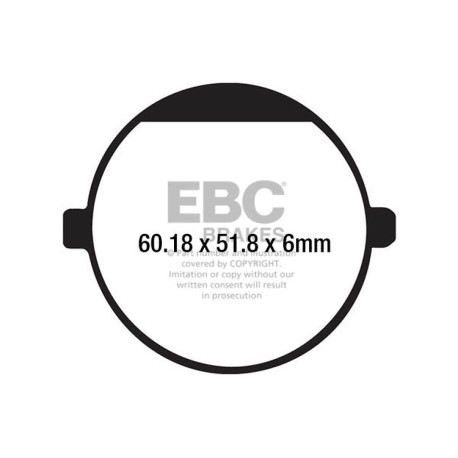 EBC Féktárcsák Moto EBC Fékbetét Organic FA FA198 | race-shop.hu